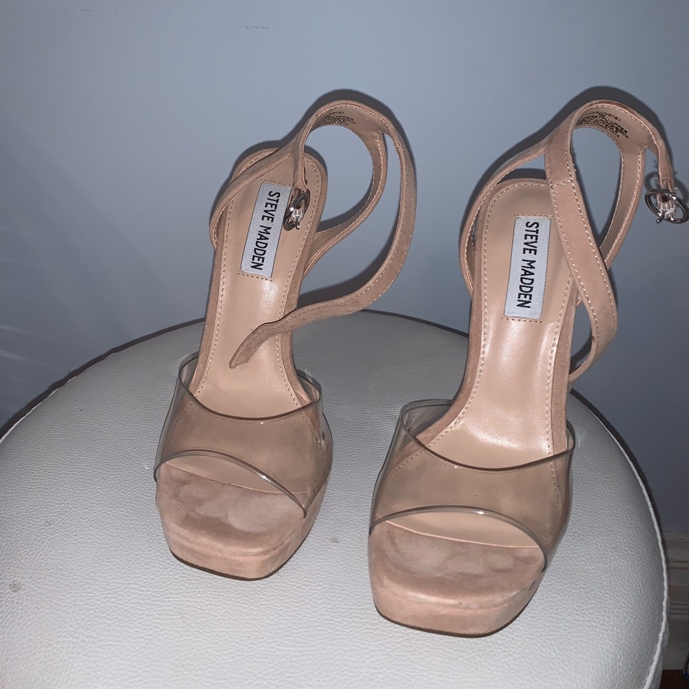 Steve Madden nude platforms